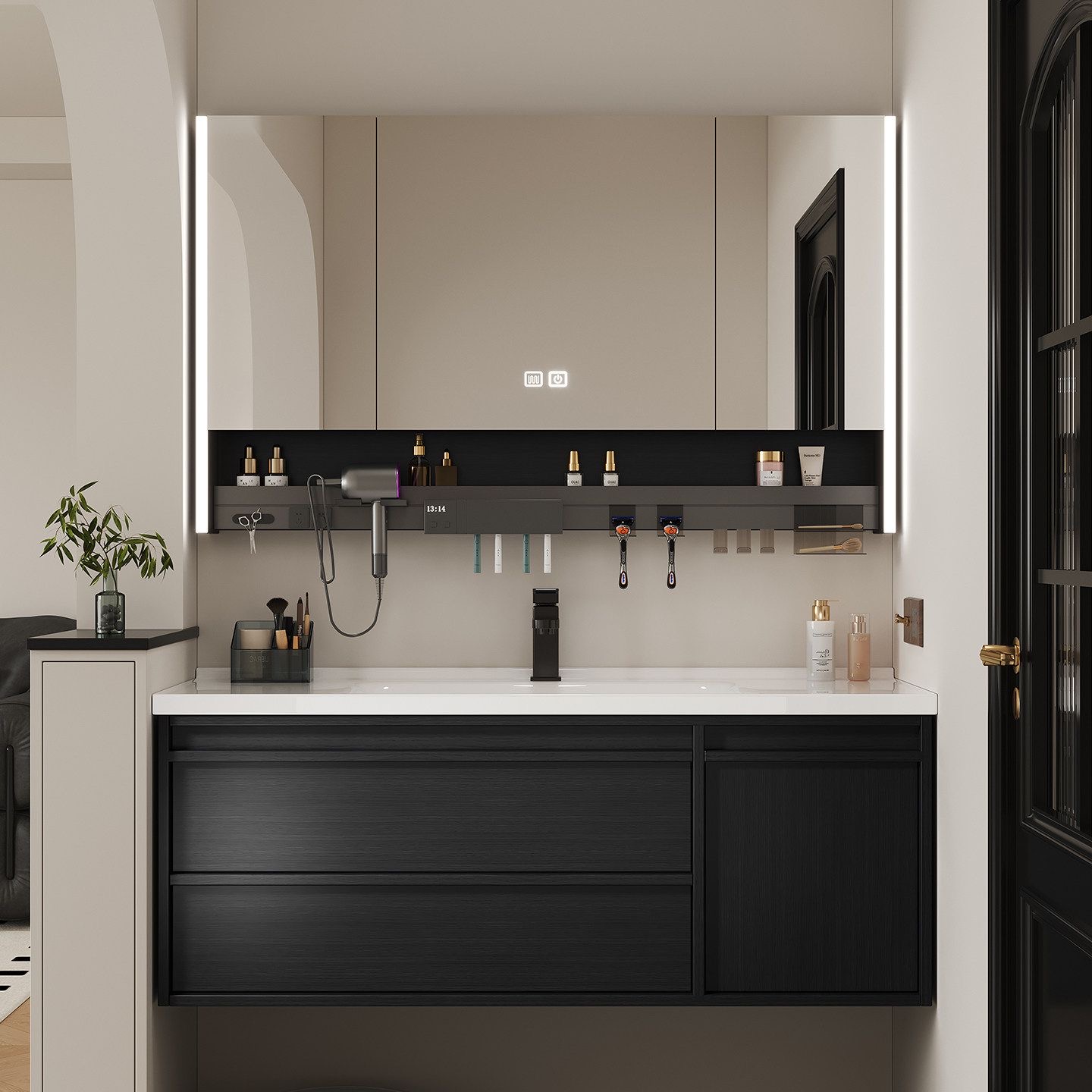 Bathroom Vanity with Mirror & Storage photo 8