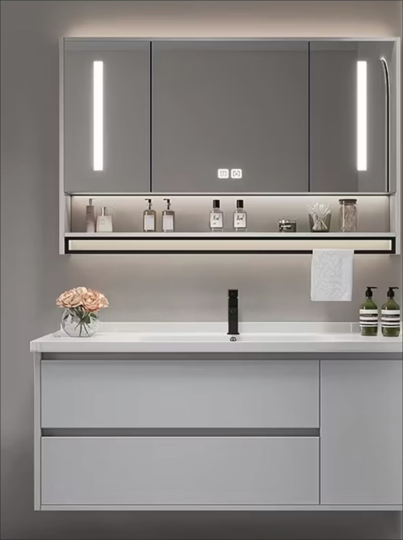 Bathroom Vanity with Mirror & Storage photo 5