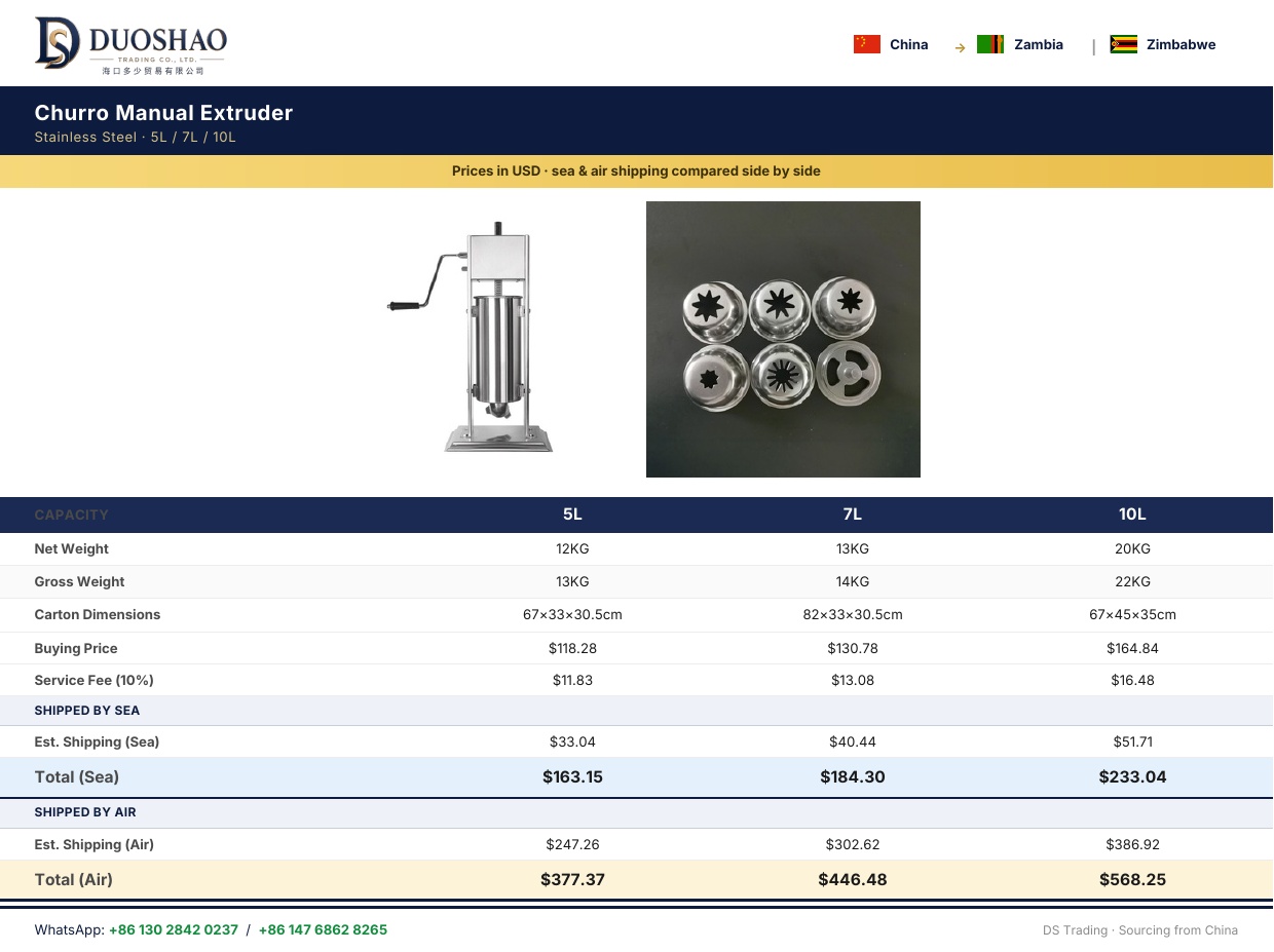 Manual Churro Extruder photo 4