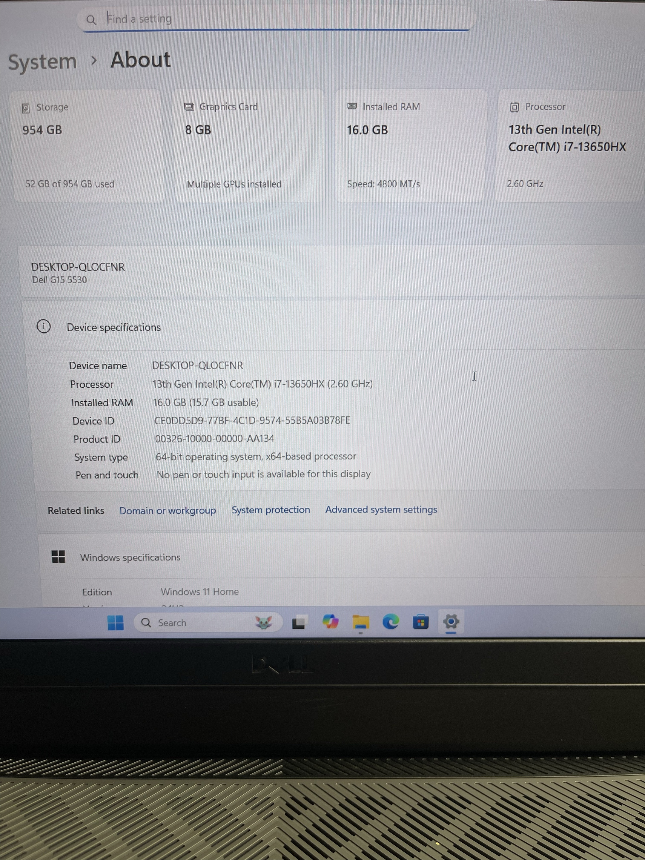 DELL G15 5530 i7-13650HX photo 3